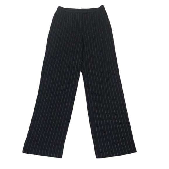 Lafayette 148 Wide Leg High Rise Pants Size 8 Black Purple Lafayette 148 Wide Leg High Rise Pants Size 8 Black Purple